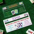 Personalized Acrylic Mahjong Line Reader with Rules and Name Accessories Tool Gifts for Parties Game Nights Birthday Gifts for Lovers Beginners Family Friends Wife Husband