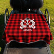 Personalized Golf Cart Seat Cover Custom Name Initial or Logo