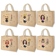 The Signature Character Jute Tote | Custom Name & Cartoon Portrait