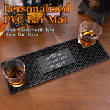 Personalised Bar Mat Non-slip PVC Rubber Bar Mat Custom Bar Name