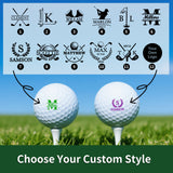 Make It Your Hole in One - Monogrammed Initial Name - Personalized Golf Ball Stamp