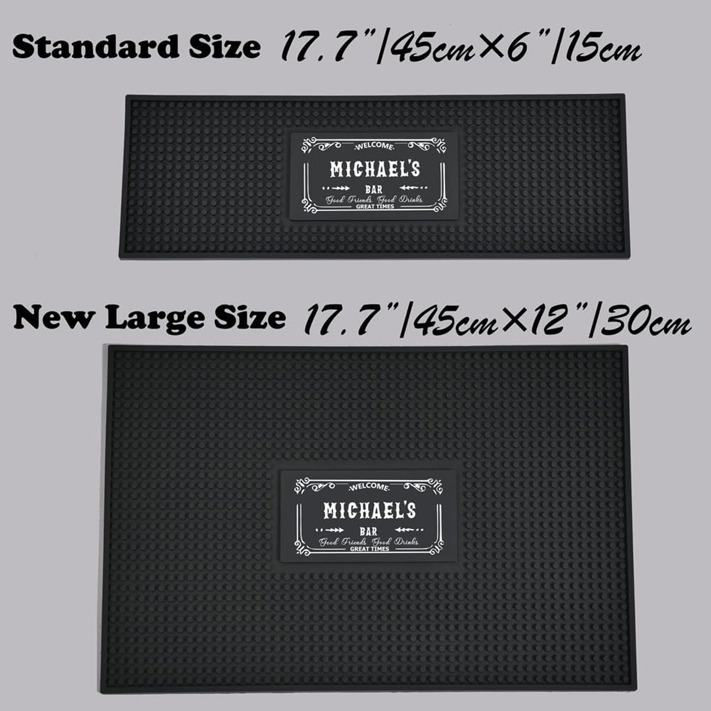 Personalised Bar Mat Non-slip PVC Rubber Bar Mat