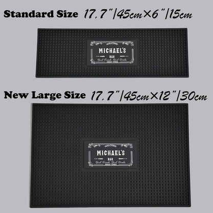 Personalised Bar Mat Non-slip PVC Rubber Bar Mat