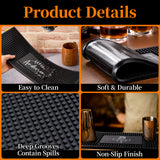 Personalised Bar Mat Non-slip PVC Rubber Bar Mat Custom Bar Name