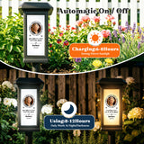Personalized Solar Lights for Cemetery Solar Pathway Lights with Photo & Name Garden Memorial Outdoor Grave Light for Outdoor Garden Balcony Yard Memorial Remembrance Gifts for Loved Ones