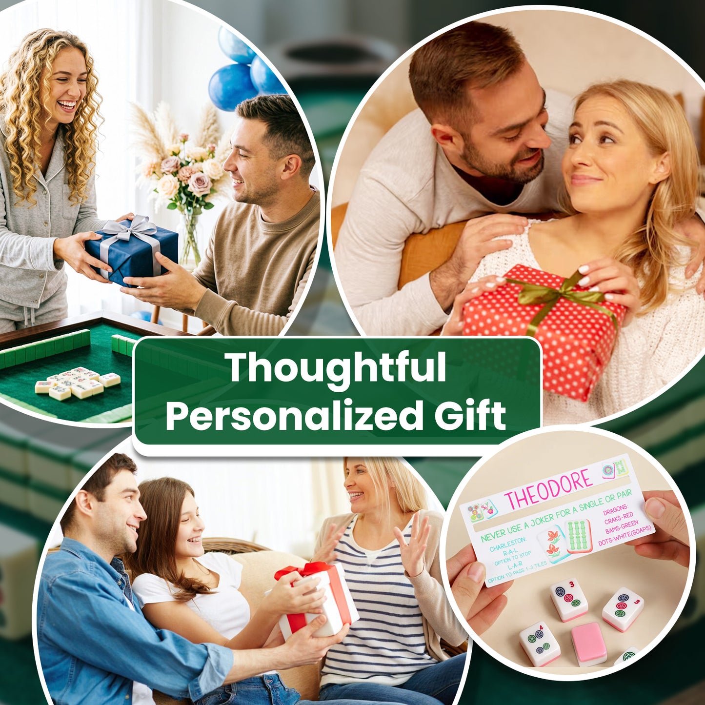 Personalized Acrylic Mahjong Line Reader  with Rules and Name  Accessories Tool Gifts  for Parties  Game Nights  Birthday Gifts for Lovers  Beginners  Family  Friends  Wife  Husband