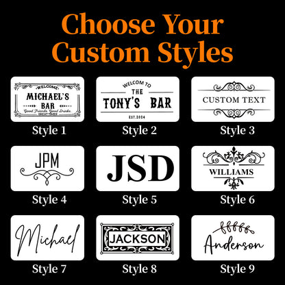 Personalised Bar Mat Non-slip PVC Rubber Bar Mat