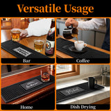 Personalised Bar Mat Non-slip PVC Rubber Bar Mat Custom Bar Name Spill Mat for Countertop Home Bar Coffee Bar Gifts for Bartender Drinking Lover Cocktail Lover Newlywed Beer Mat Decor