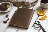 Refillable Leather Journal Custom Photo Engraving Personalized Diary