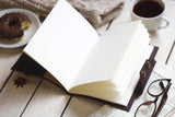 Refillable Leather Journal Custom Photo Engraving Personalized Diary