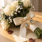 Personalized Wedding Photo Charm Memorial Bridal Bouquet Groom Memorial Pin Wedding Memorial Gifts