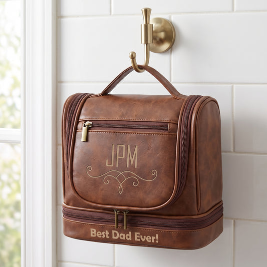 Personalized Hanging Toiletry Bag for Men