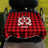 Personalized Golf Cart Seat Cover Custom Name Initial or Logo