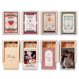 Personalized Matchbooks Custom Photo Name Matchbooks Wooden Matchbox Art for Couples Wedding Birthday Table Decor Without Matches Gifts for Bride Groom Husband Wife Family Friends