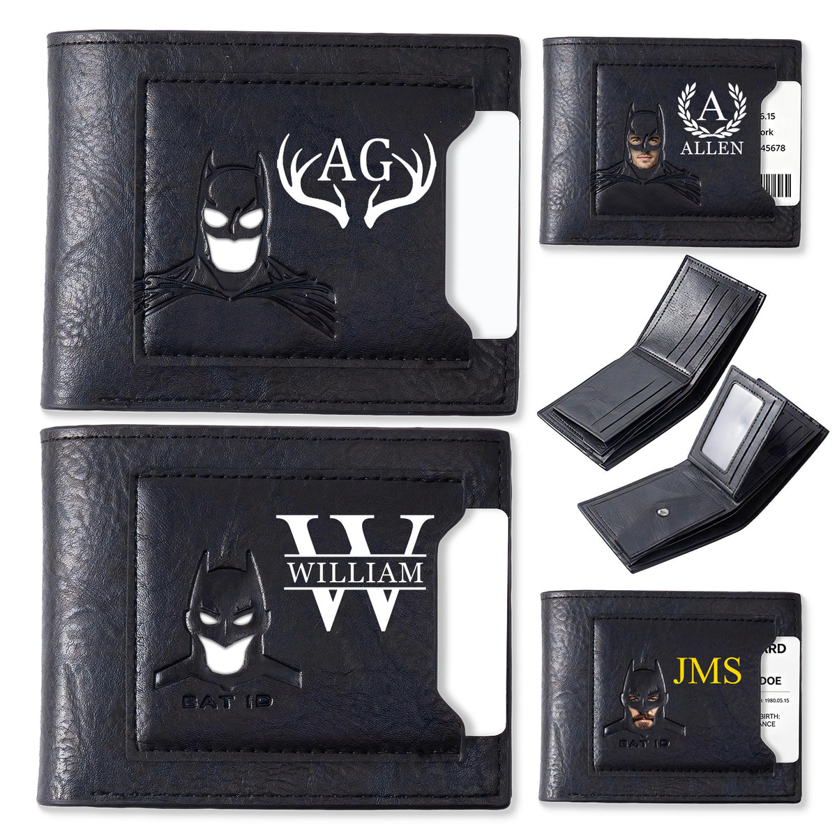Personalized Bat Wallet with Name