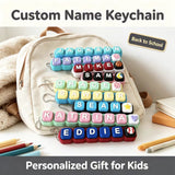 Personalized name fidget clicker. 3D printed CLICKER keychain party favor clicky sensory ASMR gift