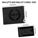 Personalized Mens Wallet Customized Monogram Wallet for Men Custom PU Leather Wallet Gifts for Dad Husband Boyfriend Son Gifts for Husband Father's Day Gifts Personalized Gifts for Men