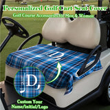 Personalized Golf Cart Seat Cover Custom Name Initial or Logo