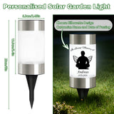 Personalized Solar Lights for Cemetery Custom Name & Date on Solar Light LED Waterproof Lamp for Outdoor Garden Balcony Yard Memorial Remembrance Gifts for Loved Ones Grave Decoration