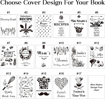 Personalized Recipe Book Handmade