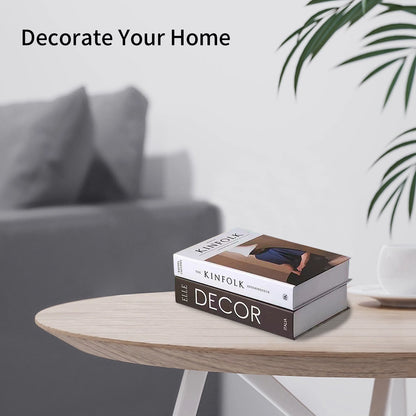 Modern Decorative Books Set, Foldable Faux Books for Display