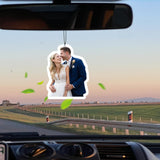 Custom Air Fresheners with Picture - Photo Air Freshener for CarDouble-Sided Customized Photo TextPersonalized Air Freshener for Car Wardrobe & Bathroom Hanging Ornaments (Rectangle)