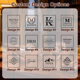 Personalized Cigar Ash Tray for Men Custom Name & Monogram Outdoors Square Ashtray 4 Slots Cigar Holder with Accessories Drawer Wedding & Birthday Gift for Dad Husband Grandpa Groomsmen