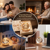 Personalized Pet Memorial Night Light 3D Photo Crystal Ball, Dog Loss Keepsake Engraved Picture Lamp Pet Memorial Gift for Dog Lovers Cat Lovers Birthday Anniversary Xmas Gifts-XMJ