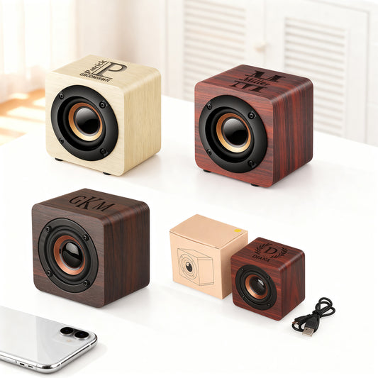 Altavoz Bluetooth de Madera Personalizado