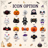 Personalized Ghost Trick or Treat Bag Custom Name Halloween Candy Tote Kids Ghost Tote Halloween Gift for Kids