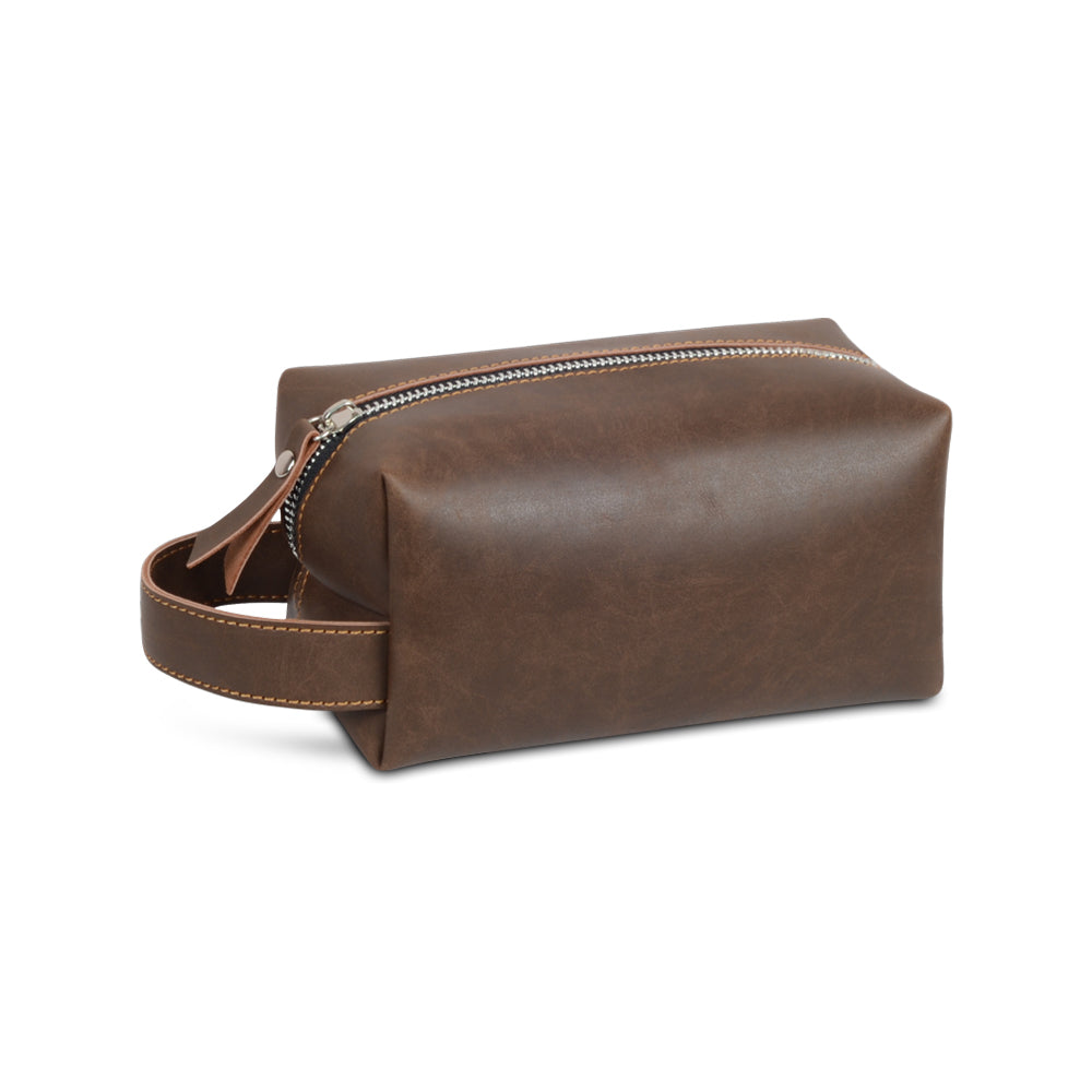 Personalized Toiletry Bag Customizable PU Leather Bag Dopp Kit Waterproof Wash Bag Suitable